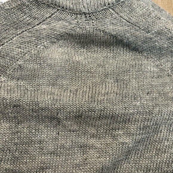 EILEEN FISHER Sz L Loose Knit Open Front Wide Kimono Raglan Sleeve Cardigan - Picture 7 of 7